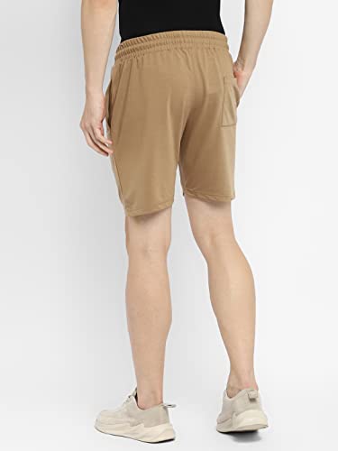 Image of Alan Jones Clothing Men's Casual Bermuda Shorts | French Terry | Placement Print | Regular Fit | Side Pockets | Drawstring Waist | Lounge & Summer Wear