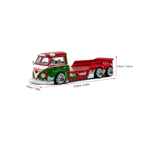 Modelo de remolque para automóvil escala 1:64 en aleación Rojo miniatura 4