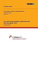 Die verfassungsrechtliche Legitimation der 68er-Bewegung "APO" 3668737045 Book Cover