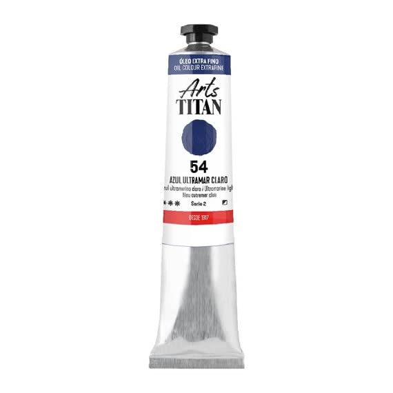 ÓLEO AZUL ULTRAMAR CLARO TITAN Extrafino 6 - 20ml. Nº 54