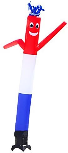 LookOurWay Air Dancers Wacky Waving Inflatable Tube Man Set - 10 Feet Tall Inflatable Dancing Man with Blower - Red/White/Blue