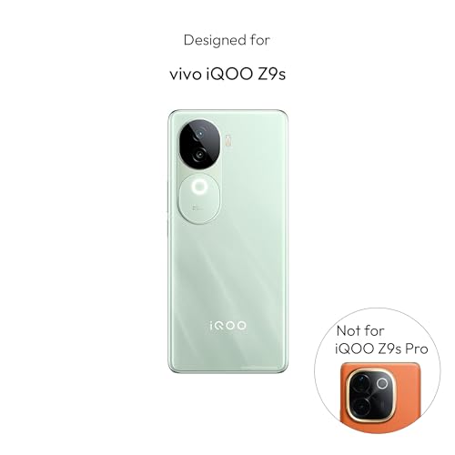 Image of KAPAVER Hybrid Back Cover Case Compatible with iQOO Z9s 5G (PC+TPU) (Black)