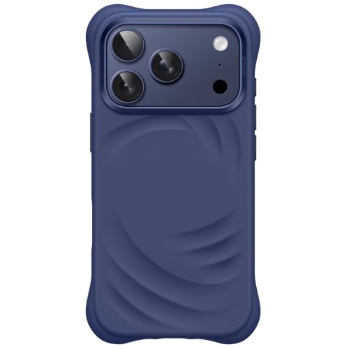 JETech Silikon Hülle für iPhone 18 Pro Max/17 Pro Max, Dunkelblau – Ansicht 1