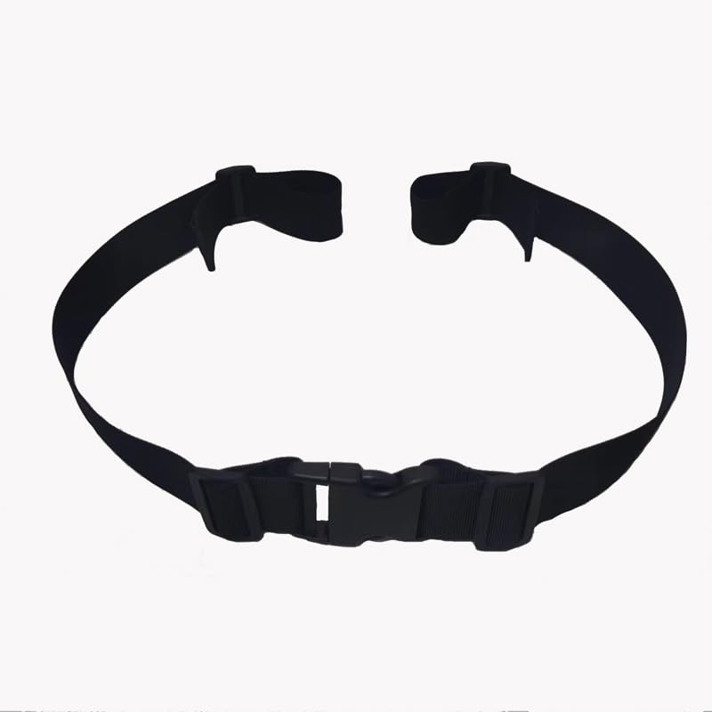 Two-Piece Wheelchair Safety Strap Seat Belt Adjustable Anti-Fall Size-Suitable Adjustable Universal Harness with Buckle Patients Strap Chair Medical Seniors Disable Prevent Sliding Belt