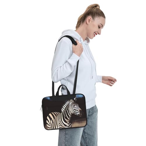 Bolso para laptop con diseño cebra unisex miniatura 7