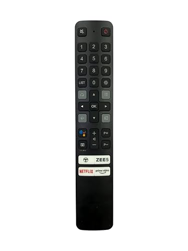 Image of Upix Compatible TCL Smart TV LCD /LED Remote No. 1296 | with Voice | Netflix & Prime Video Buttons | Exactly Same Remote Will Only Work | Pairing is Required