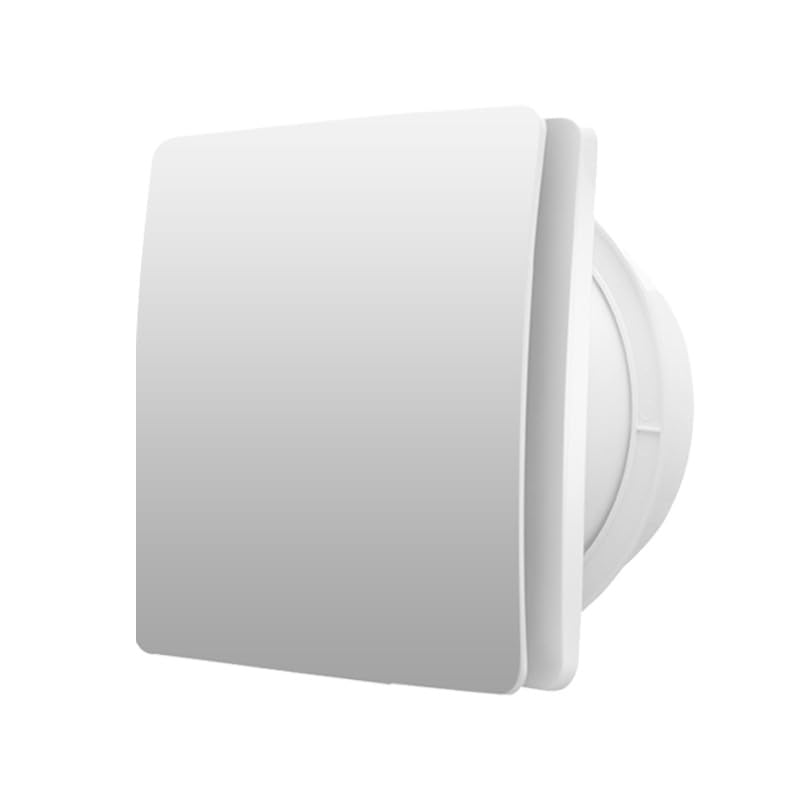 TourKing 4''Bathroom Extractor Fans, Exhaust Fan With Reflux Baffle,100mm white square bathroom silent fan wall mounted ventilation fan