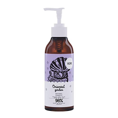Yope Natural Shampoo Oriental Garden Natural Ingredients Nourishing Moisturizing Vegan Paraben Free SLS Free Cruelty Free 300 Milliliters (Oriental Garden, Shampoo)