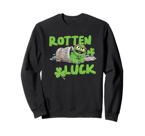 Sweatshirt Sesame Street St. Patrick's Day Oscar pour éviter le manque d'idées de look