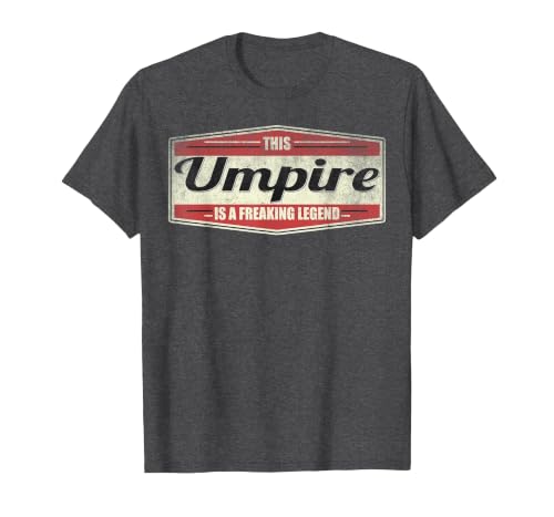 Funny Profession Quote Vintage Umpire T-Shirt, Men, Dark Heather Grey, 5X-Large