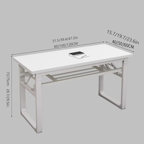 Faltbarer Konferenzraumtisch mit abgerundeten Ecken, perfekt für Büro, Konferenzräume, Klassenzimmer und Veranstaltungen, platzsparend, einfach aufzubauen