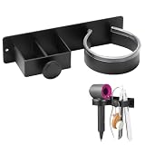 Garqitwan Soporte para Secador de Pelo de Pared, Organizador para Plancha y Secador de Pelo, Organizador de Herramientas...