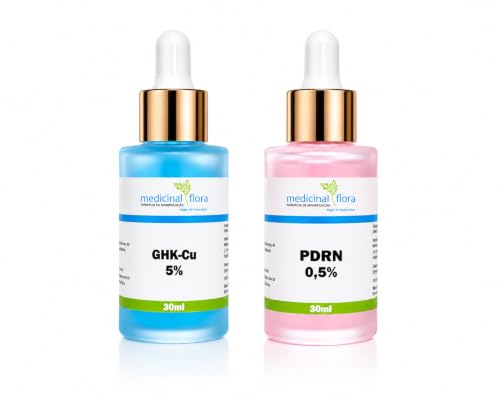 Kit 2 Séruns Pdrn 0,5% Dna Salmon + Ghk-cu 5% Peptídeo De Cobre 30ml