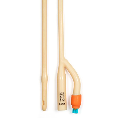 Dynarex 4956 Foley Catheters, 30 cc, 16FR (Pack of 10)