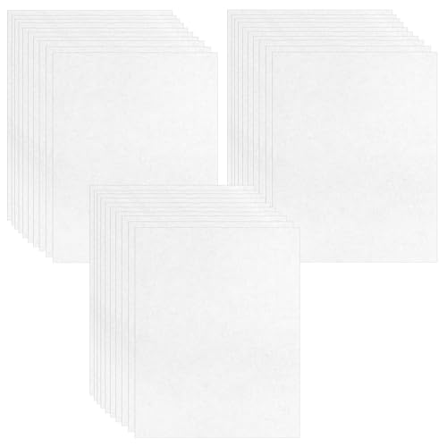 Noviatrix 30 Feuilles Plastique Fou, Semi-Transparent Papier Fou Fait main