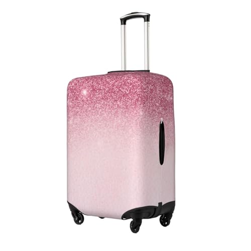 Hot Pink Glitter Sparkle Luggage Cover, Protective Washable Suitcase Cover - Travel High Elastic Fibers Suitcase Protector Fits Medium2