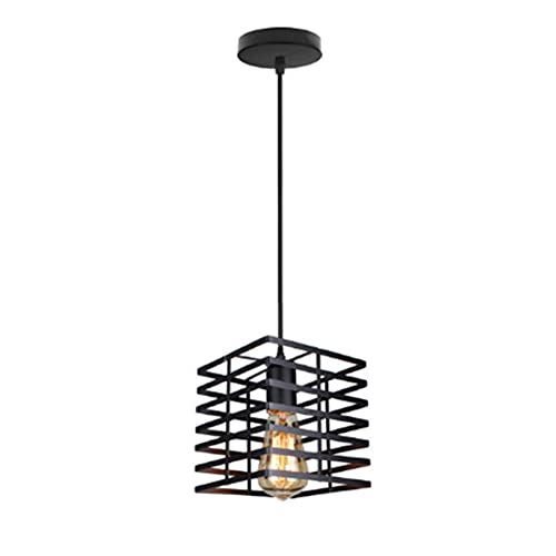 Luminaire table à manger et décoration d'îlot de cuisine cage métallique