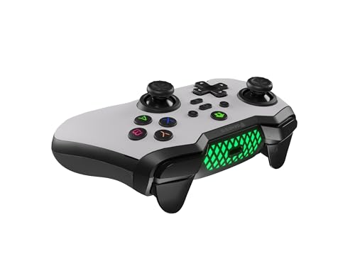 Gamepad Genesis Mangan 400 mando inalámbrico PC Switch móvil bluetooth blanco 6