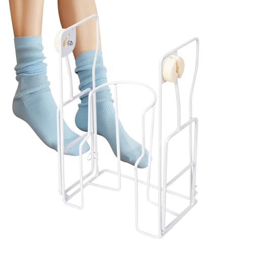 GTFYUDGH Herramienta Asistente para Calcetines de Compresión,Ayudador Para Poner Medias | Ayuda para la Vida Diaria para Abuelos, Mayores, Atletas, Padres, Mujeres Embarazadas, Ciclistas