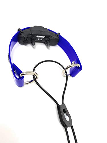 Sparky Pet Co - Ecollar Replacement Strap - Bungee Dog Collar - Waterproof - Adjustable - Secure Nexus Wheel Lock - For Electronic Training & Invisible Fence Systems - 3/4" (Blue) #TOP2