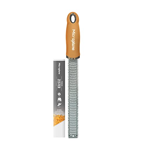 Microplane Premium Zester Grater in Mustard | Lemon Zester tool, Hard Cheese & Vegetable Grater | For Citrus, Parmesan Cheese, Garlic, Ginger, Nutmeg | Fine Stainless Steel Blade, Made in USA… Microplane Premium Zester Grater in Mustard | Lemon Zester tool, Hard Cheese & Vegetable Grater | For Citrus, Parmesan Cheese, Garlic, Ginger, Nutmeg | Fine Stainless Steel Blade, Made in USA…