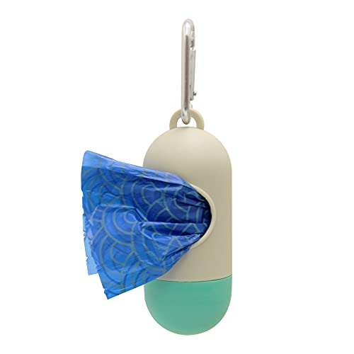 GERMANHART Kit Dispenser Bag Suporte para Cata Caca Saco Clip de Metal Resistente 2 Rolos c/ 20 saqu