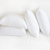 Sweet Forest 4Pack 100% Cotton Pillow Protectors, Standard Pillow Encasement Covers Cases with Zip -Breathable for Bed Pillows(20' x 26')