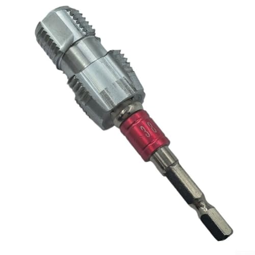 MeevrgR Adaptador de taladro eléctrico para tubos de plástico PPE PPR rosca lisa, vástago hexagonal de 35 mm (C)