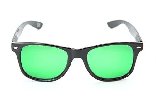 NCAA Michigan State Spartans MIST-5 Black Frame, Green Lens Sunglasses, Black, One Size3