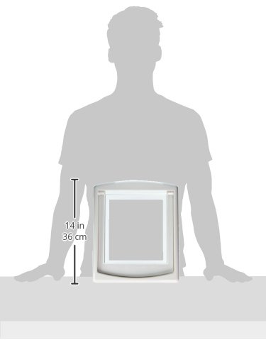 Petsafe Original Plastic Pet Door With Hard Transparent Flap, White, Medium #TOP1