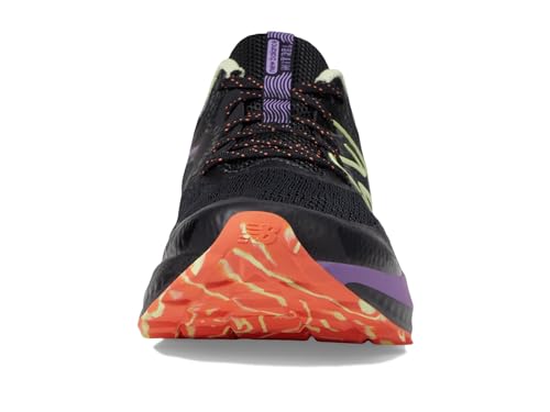 New Balance Womens Dynasoft Nitrel V5 Trail Running Shoe, Black/Phantom/Purple Fade, 5.5 Wide US