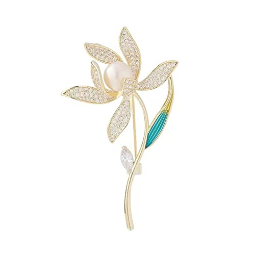 Broche pour femme exquise narcisse accessoire costume de Noël