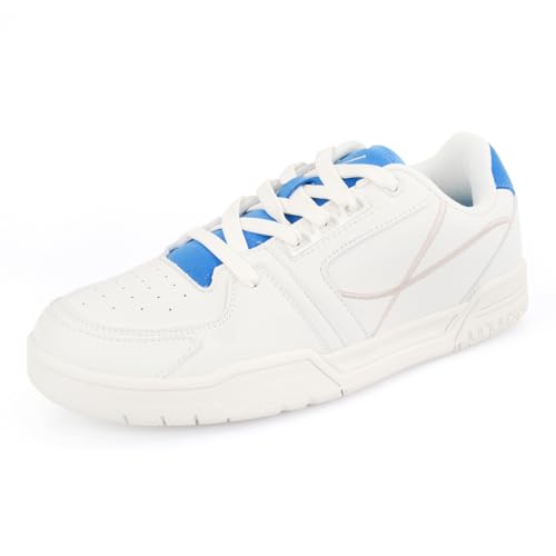 Image of LUDIC Nova Vegan Leather and Suede Sneakers for Men | Classic Beige Sneakers with All Day Comfort