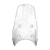 Folpus Motorrad-Windschutzscheibenschutz, Wartungsteile, Motorrad-Zubehör, Komponente, einfach zu installierender Windschutzscheibenersatz, Klar
