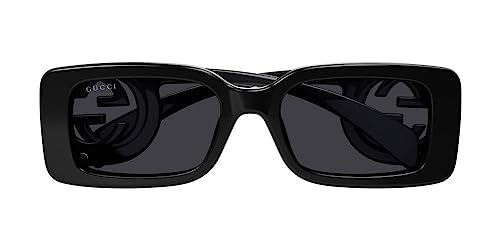 Gucci Women's Chaise Lounge Narrow Rectangular Sunglasses