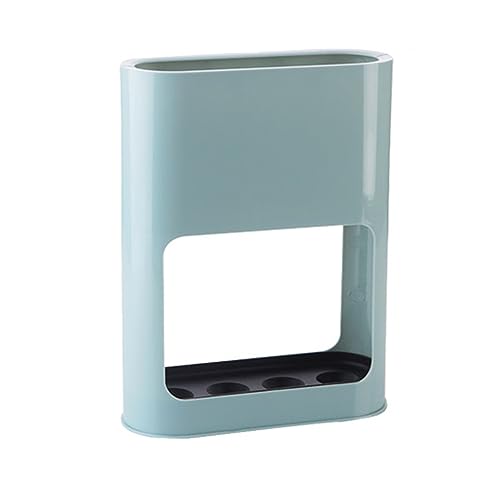 Porte-parapluie ovale compact au design épuré avec bac de récupération intégré