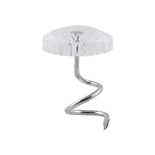 image for SOWAKA 30 Pcs Twist Pins Upholstery Clear Heads Slip Cover Fasteners H