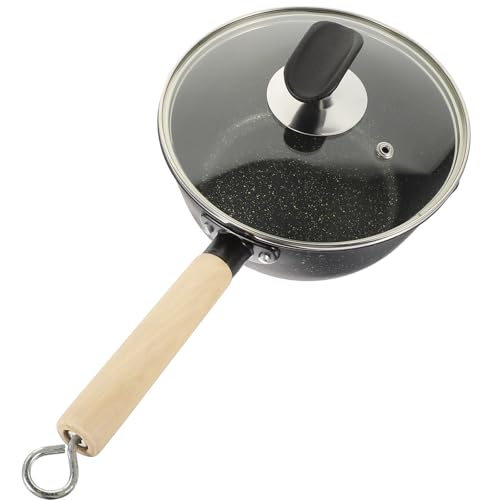 Casserole en pierre médicale 18 cm anti-adhésive avec couvercle