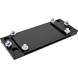 Detachable Winch Mount for Trailer Floor: Quick Release, 10,000 lbs. Capacity, Fits 8,000-10K Winches, 1/4' & 1/2' Steel, Black Powder Coated, Includes Mounting Hardware
