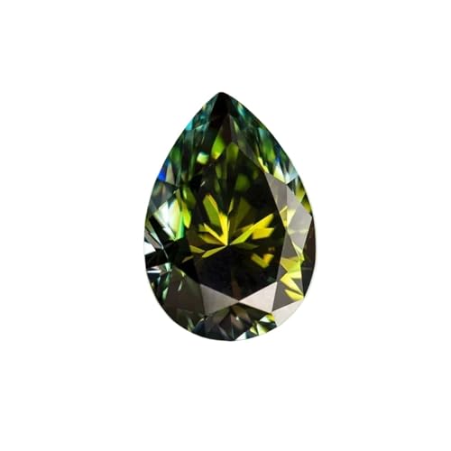 Moissanite jaune vert poire le cadeau parfait pour bijoux femmes