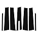 FZJDSD 7PCS Glossy Black Pillar Posts Decal Sticker Compatible with Ford Taurus 2010-2019 Black Window Pillar Posts Door Window Trim Cover,Door Window Cover Trim