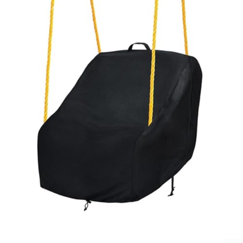 Funda para columpio resistente, resistente a la intemperie, protección contra la lluvia, el sol y el polvo para columpios de jardín de niños, fácil de poner y quitar con cremallera y correas, ajuste