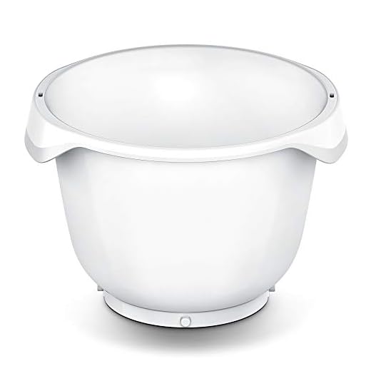 Bosch MUZ9KR1 Bol plástico, accesorio opcional para robots de cocina OptiMUM, capacidad de 5.5 litros / 3.5 kg de mezcla