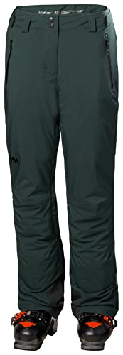 Helly Hansen Legendary Insulated Ski Pants for Women - Waterproof Windproof Breathable Snow Trousers with PrimaLoft Insulation 495 Darkest Spruce - M