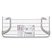 Rayen | Tendedero para Balcones | 5 m de Superficie de tendido | Tendedero para pequeñas coladas | para Interior y Exterior | Dimensiones: 81 x 37,5 x 15 cm | Color Blanco Y Gris