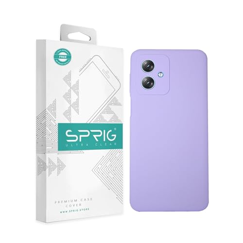 Image of SPRIG Compatible with Moto G54 Premium SilkTone Back Cover Drop Tested Shock Proof Mobile Case for Men, Women, Boys and Girls with Camera Protection (Light Purple)