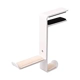 Oriolus Headphone Hanger Headset Hook Holder with Adjustable Clamp for Desk (White)