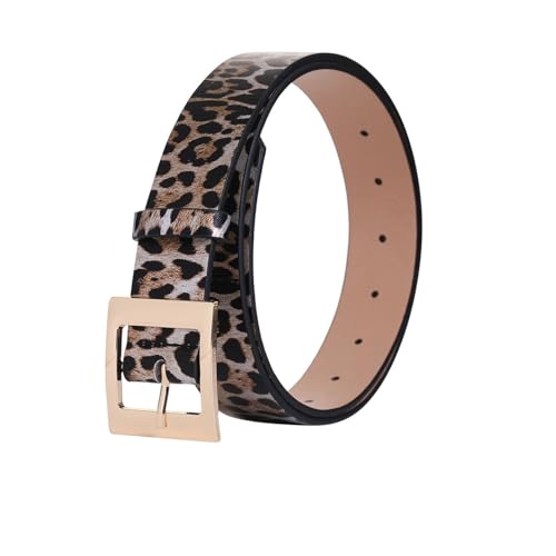 Belts for Women, Chic Leopard Print Belt - Soft PU Leather, Adjustable Buckle, Casual Jeans Pants Accessory, Decorative4