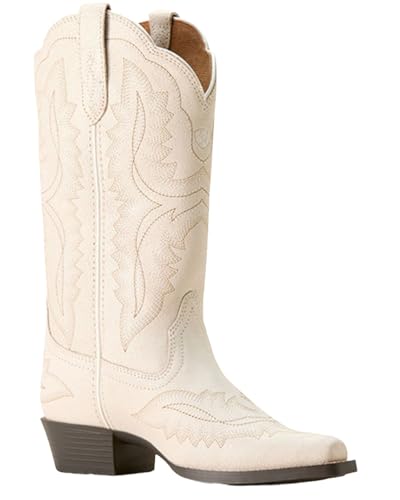 Ariat Youth Casanova Western Boot, Distressed Ivory, 11