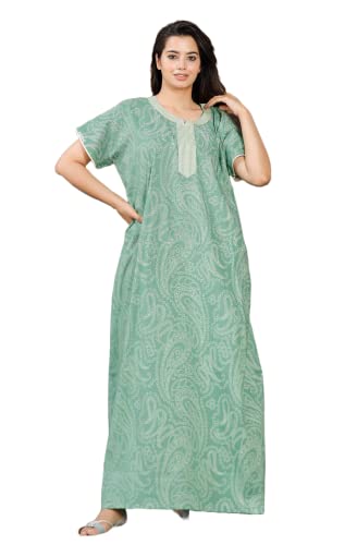 G4Girl Cotton Embroidery Nighty for Womens/Girls (Z9)